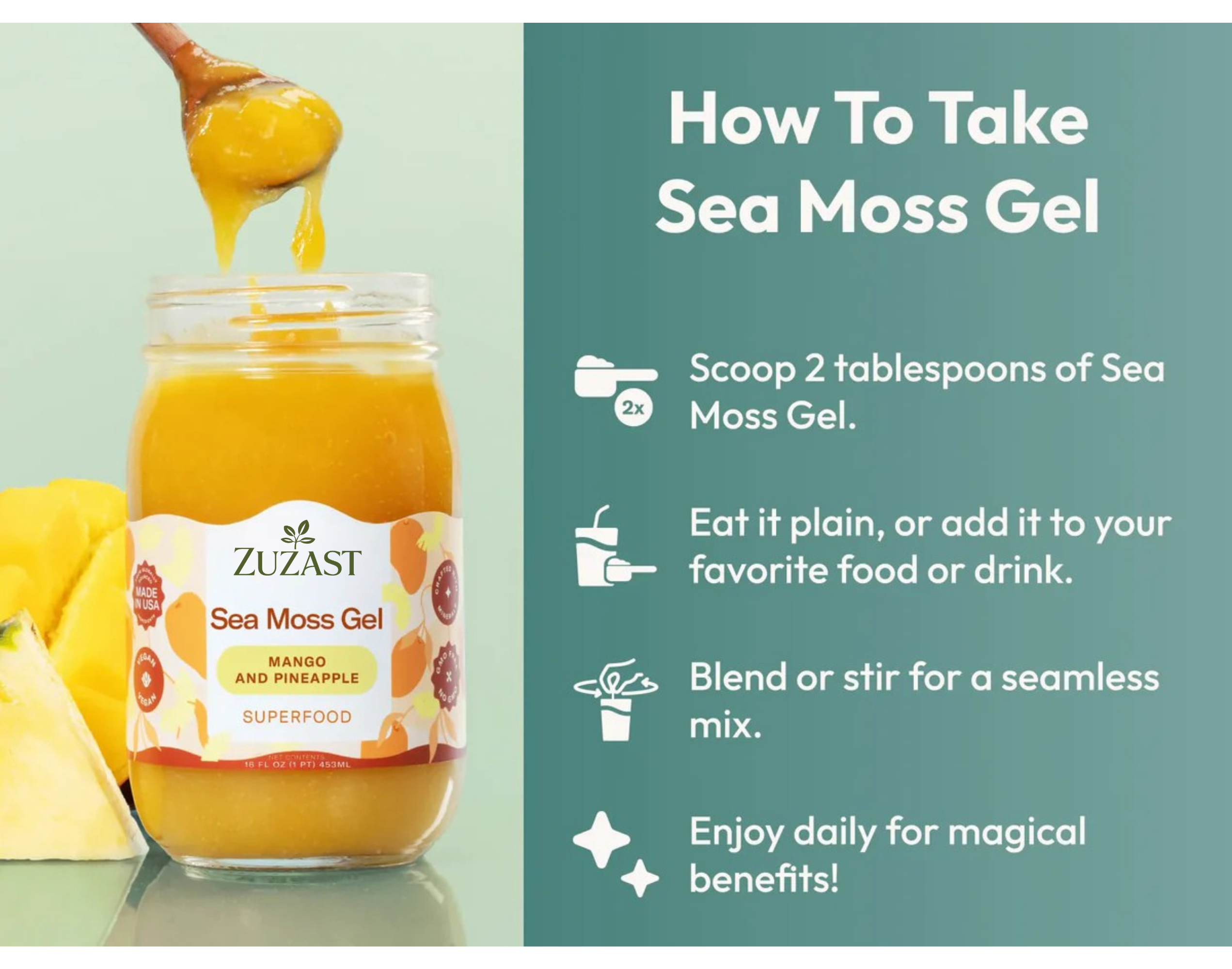 Zuzast Sea Moss Gel Superfood